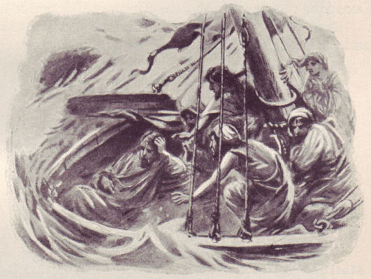 Jesus asleep in the boat