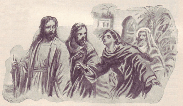 The Gentile woman seeks Jesus for help