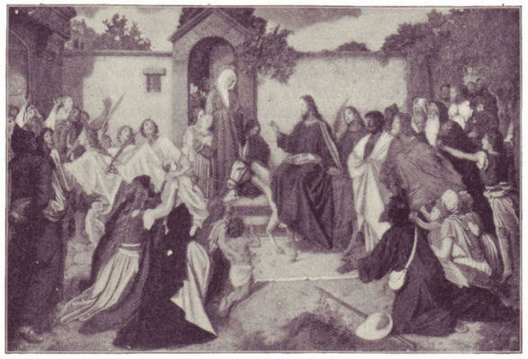 Jesus rides into Jerusalem