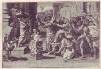 Paul and Barnabas refuse the sacrifice