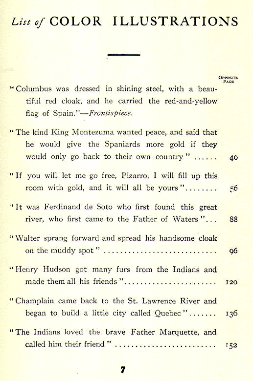 [Illlustrations] from The Men Who Found America by F. W. Hutchinson