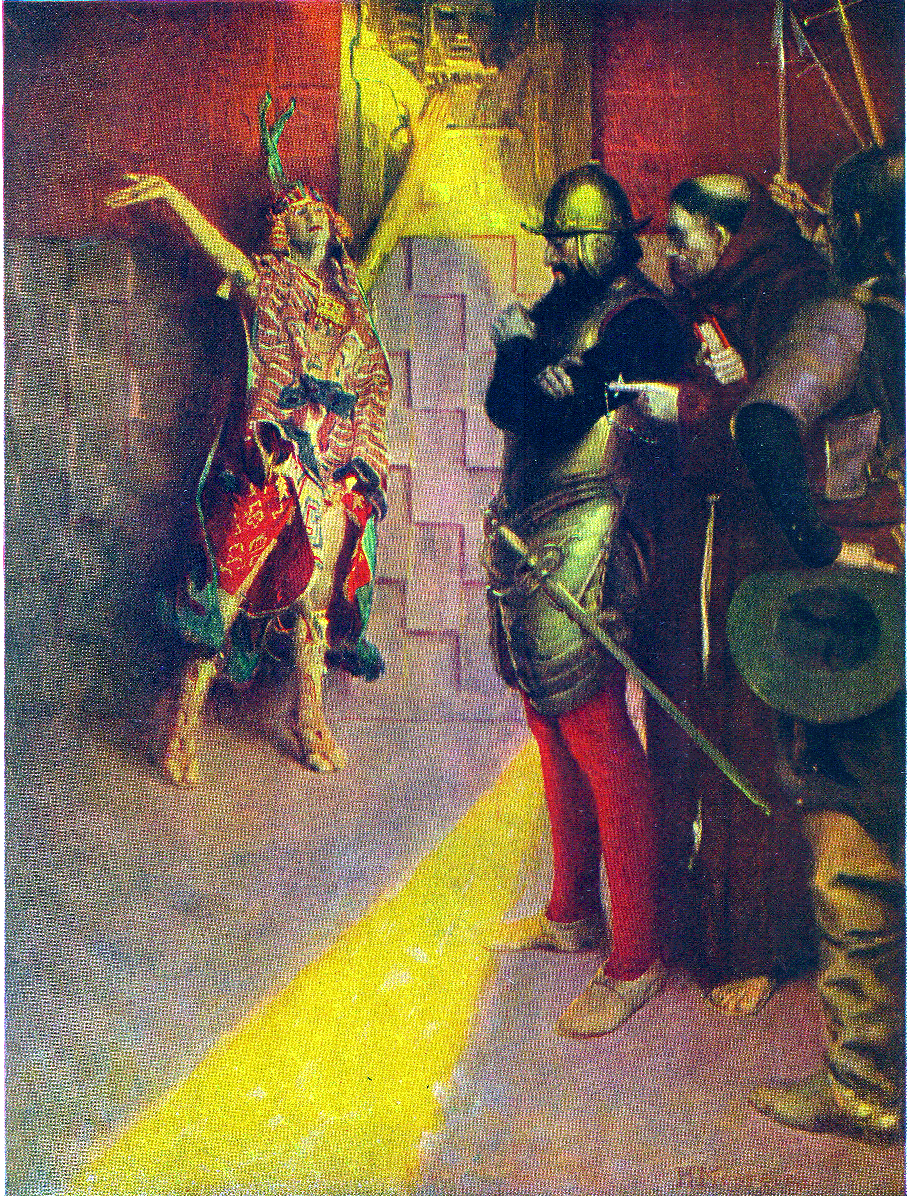 Atahualpa and Pizarro