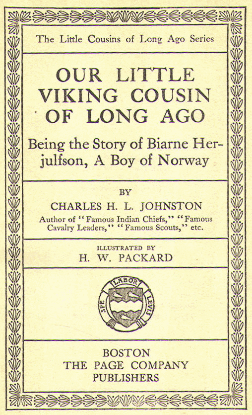 [Title Page] from Our Little Viking Cousin by C. H. Johnston