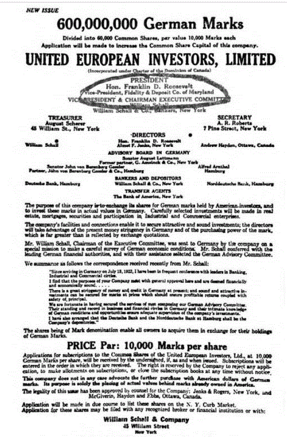 [Josephson Letter] from The Strange Death of FDR by Emanuel Josephson