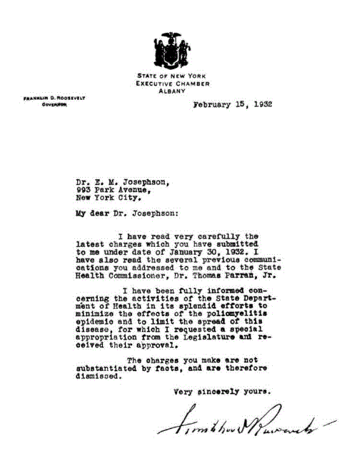 [Text of Letter] from Your Life is Their Toy by Emanuel Josephson