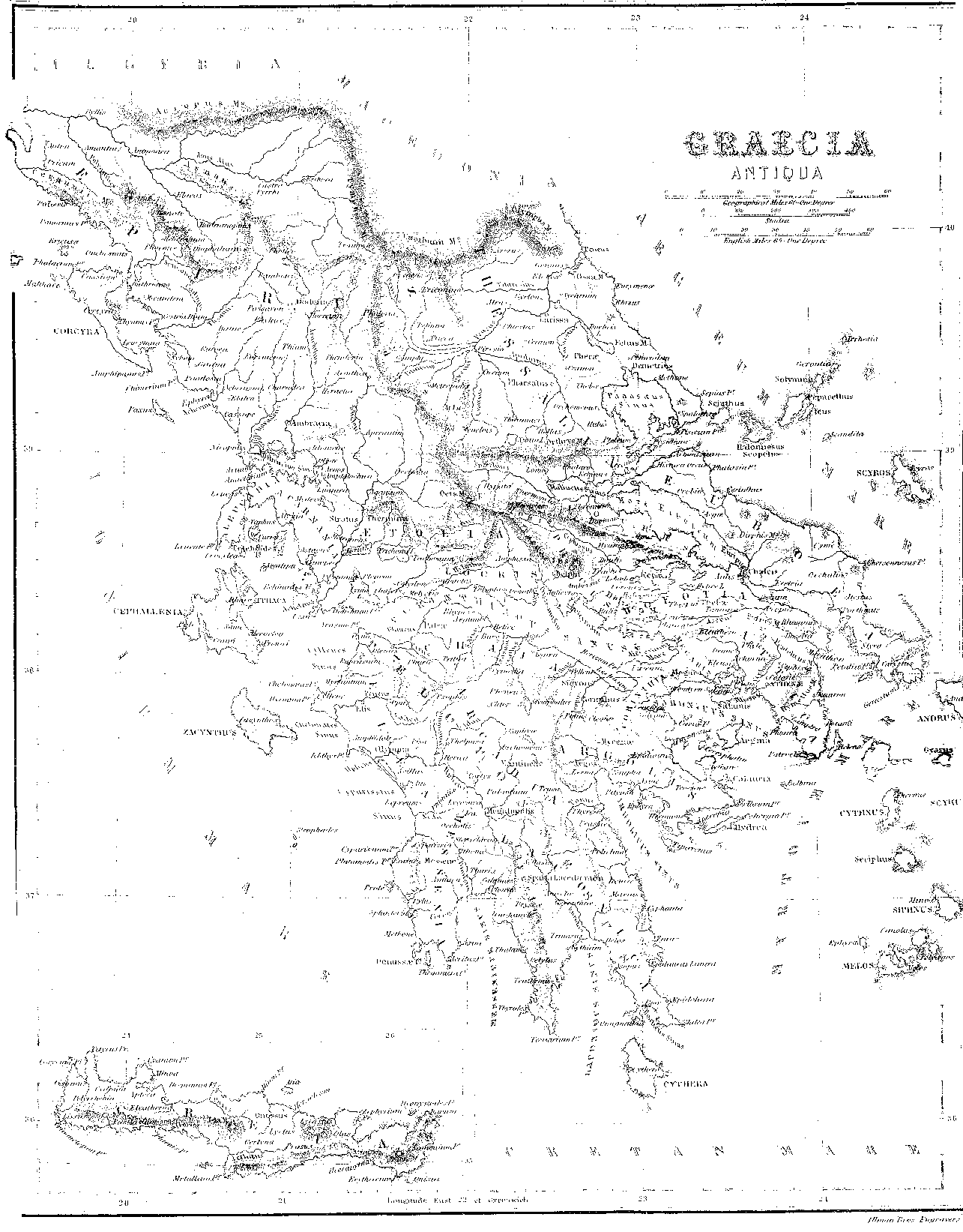 [Map of Greece] from Young Folks Plutarch by Rosalie Kaufman