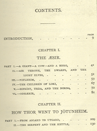 [Contents] from Heroes of Asgard by A. and E. Keary