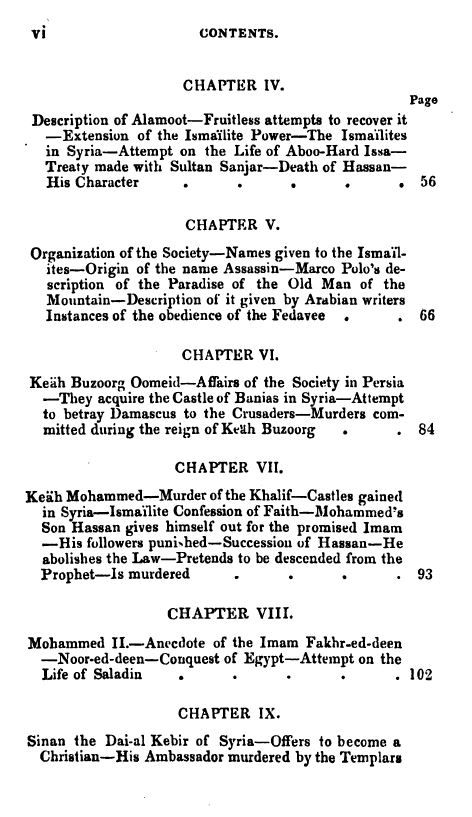 [Contents 2 of 7] from Secret Societies of the Middle Ages by Thomas Keightly