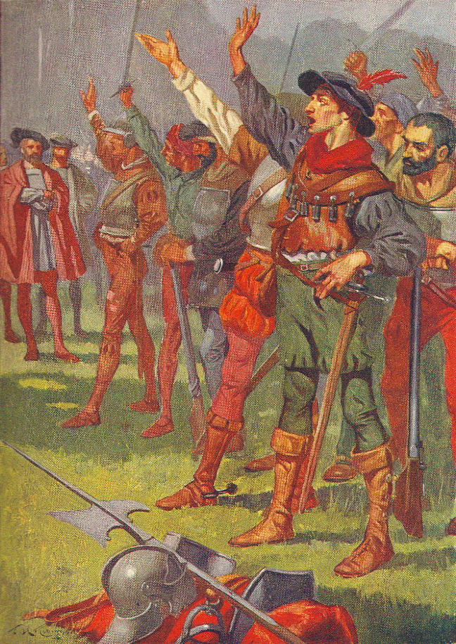 Spaniards decide to march on Mexico