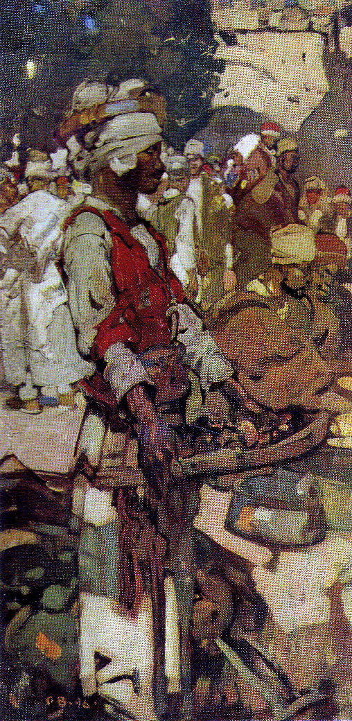 Turkish sweetmeat seller