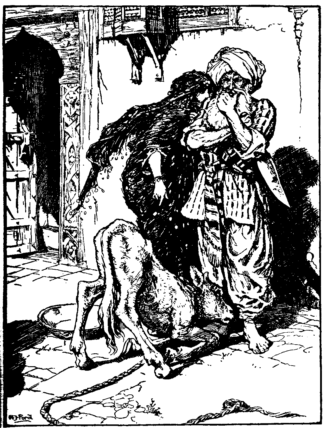 [Illustration] from The Arabian Nights by Andrew Lang