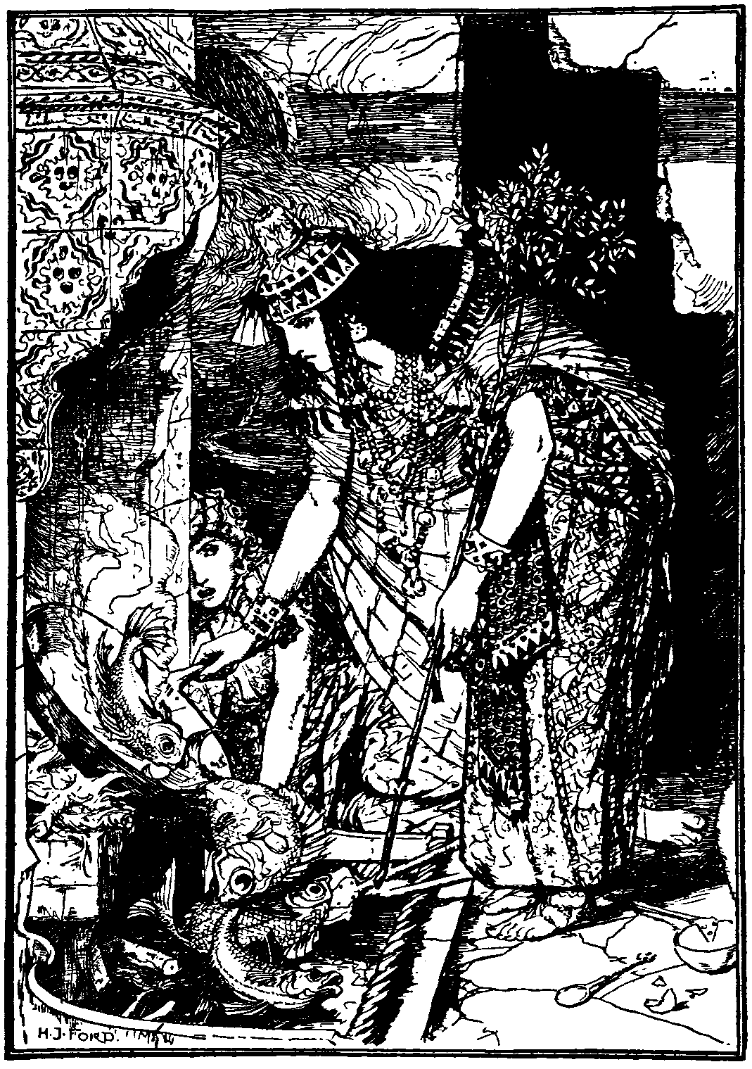 [Illustration] from The Arabian Nights by Andrew Lang