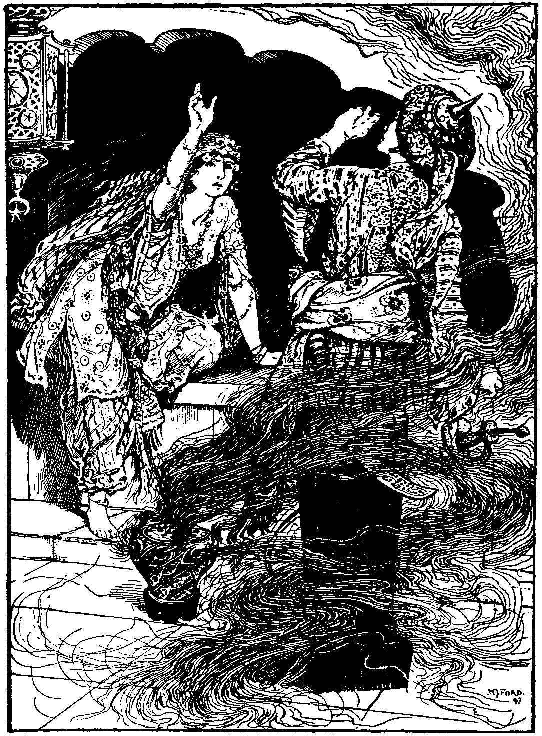 [Illustration] from The Arabian Nights by Andrew Lang