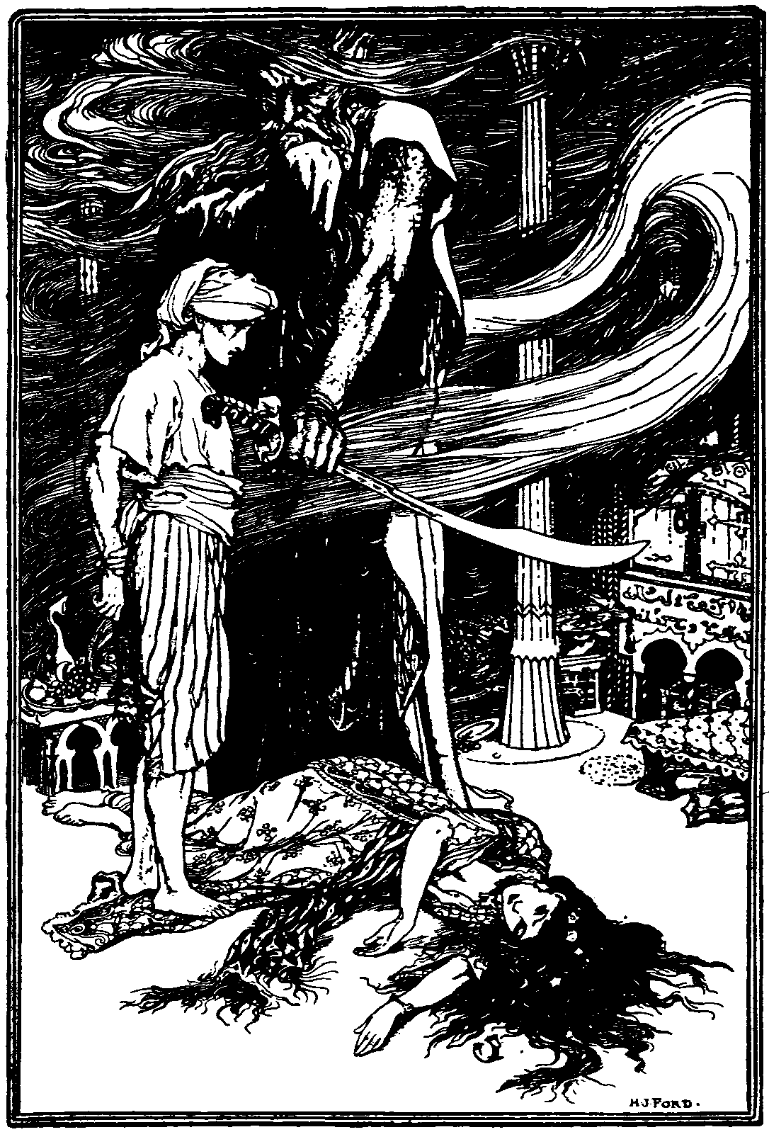 [Illustration] from The Arabian Nights by Andrew Lang