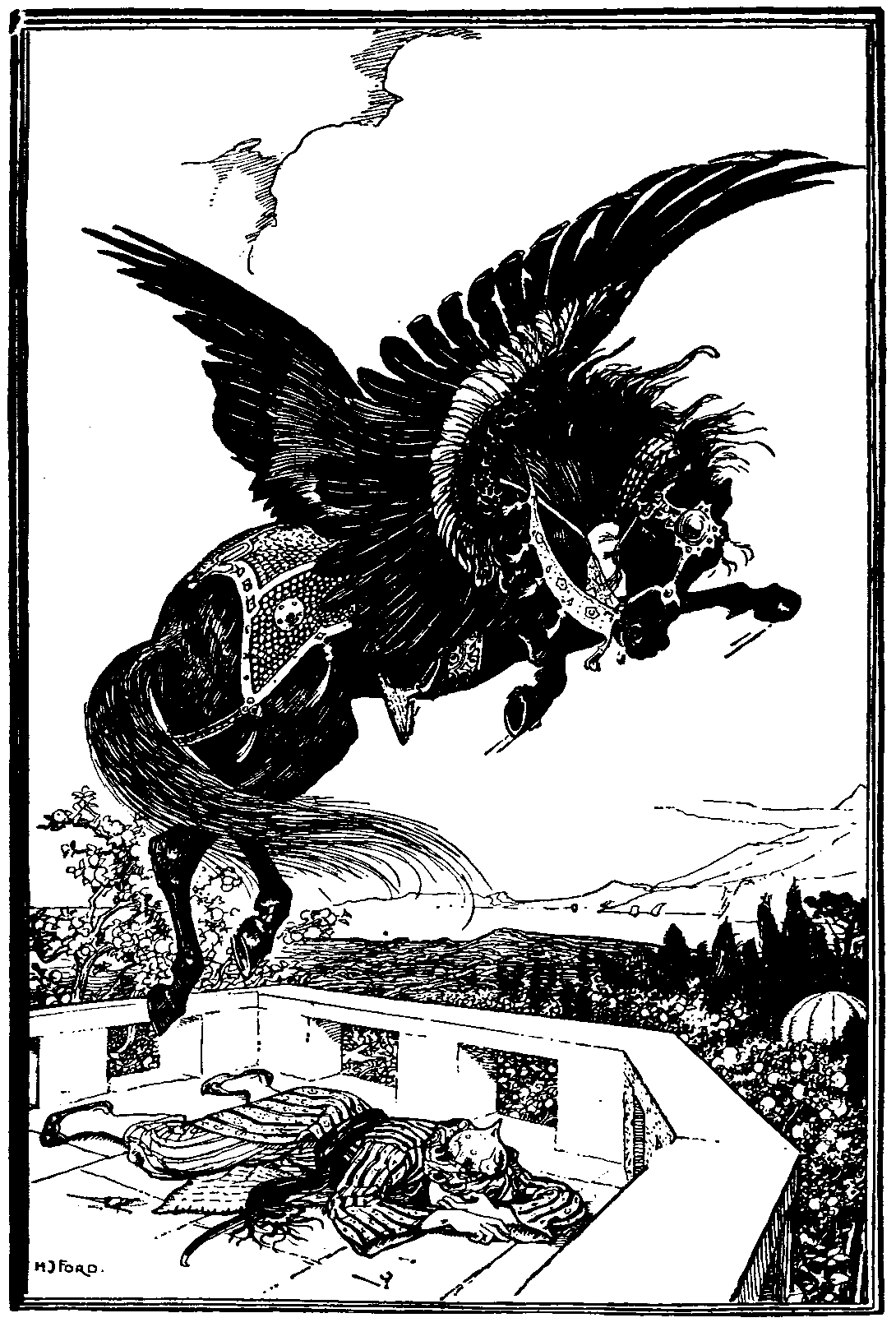 [Illustration] from The Arabian Nights by Andrew Lang