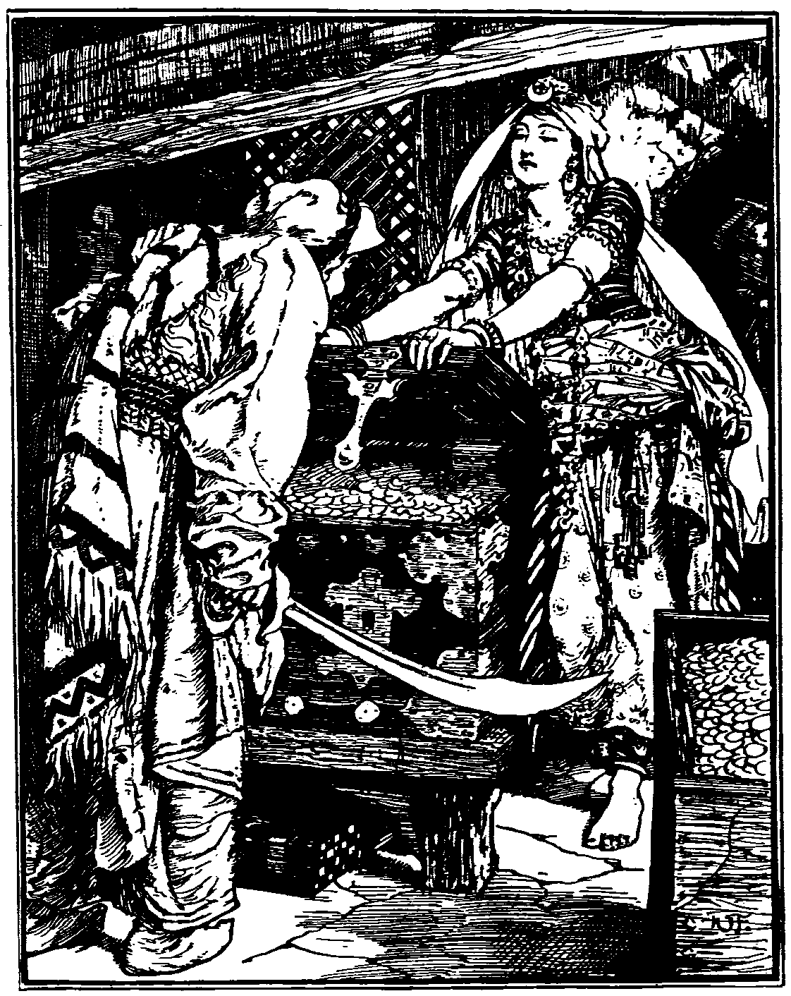 [Illustration] from The Arabian Nights by Andrew Lang