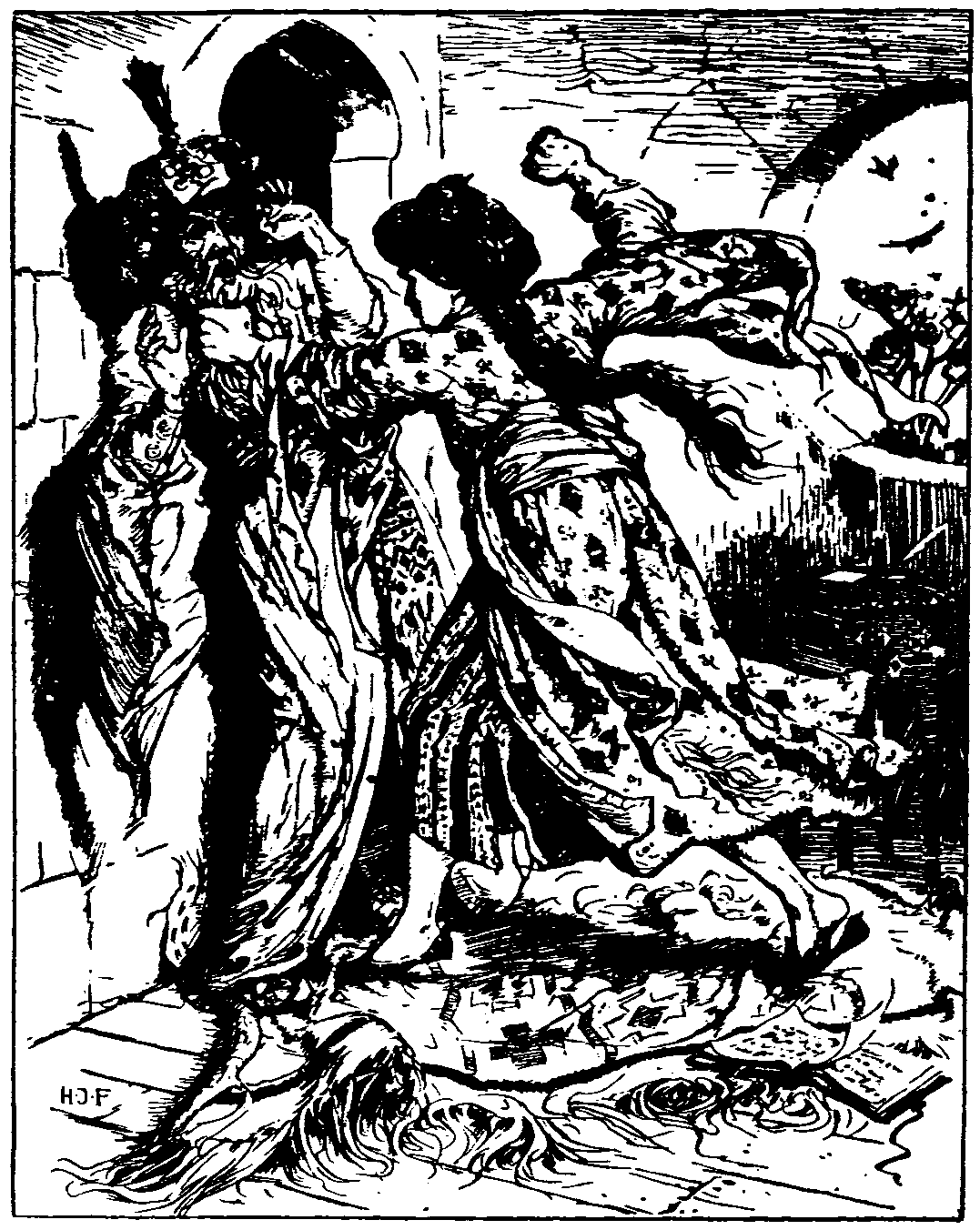 [Illustration] from The Arabian Nights by Andrew Lang