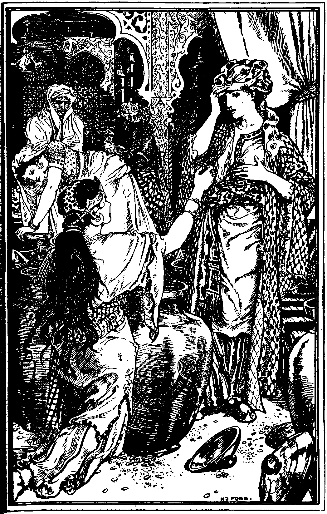 [Illustration] from The Arabian Nights by Andrew Lang