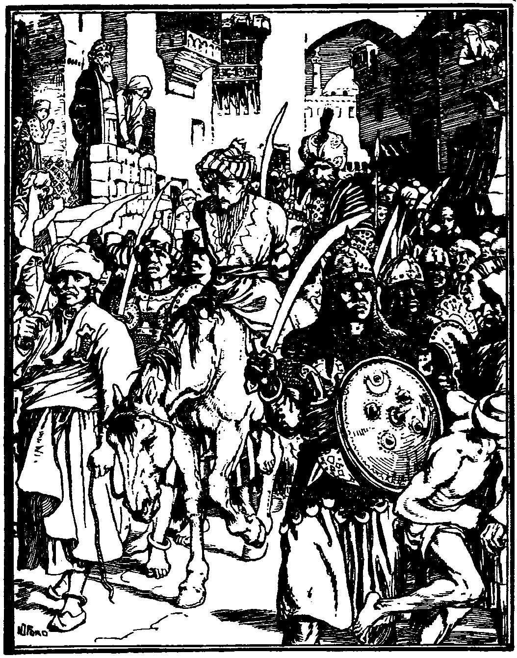 [Illustration] from The Arabian Nights by Andrew Lang