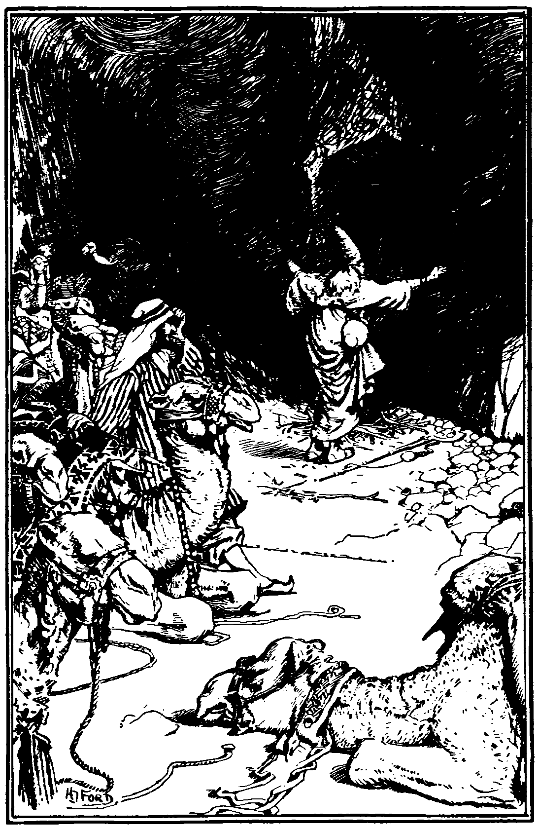 [Illustration] from The Arabian Nights by Andrew Lang