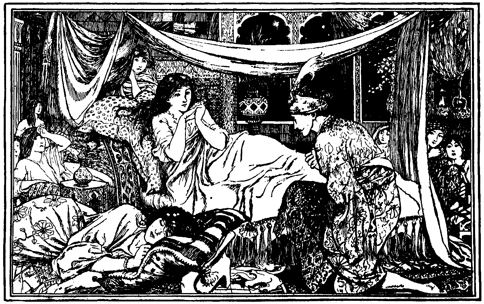 [Illustration] from The Arabian Nights by Andrew Lang