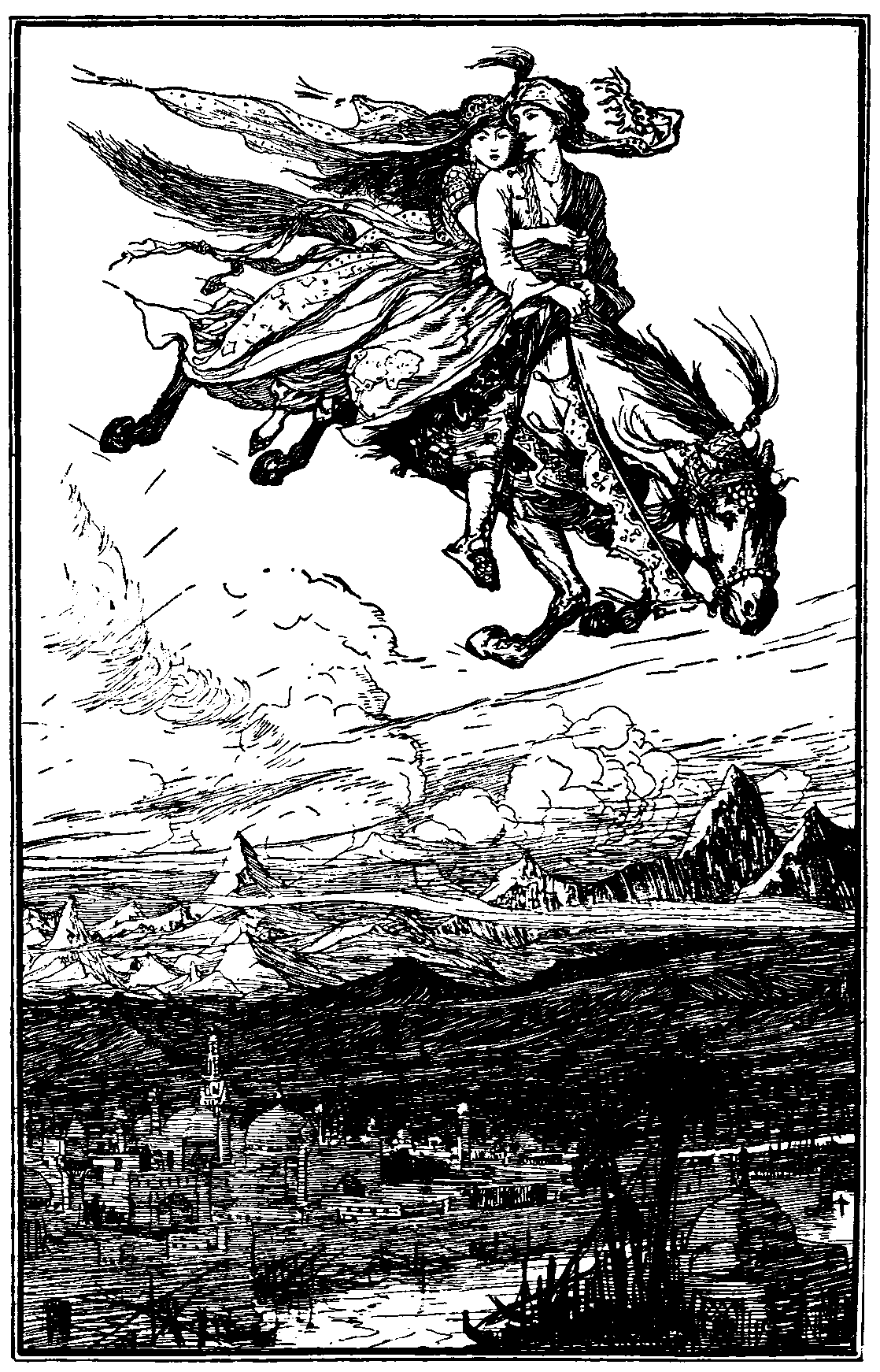 [Illustration] from The Arabian Nights by Andrew Lang