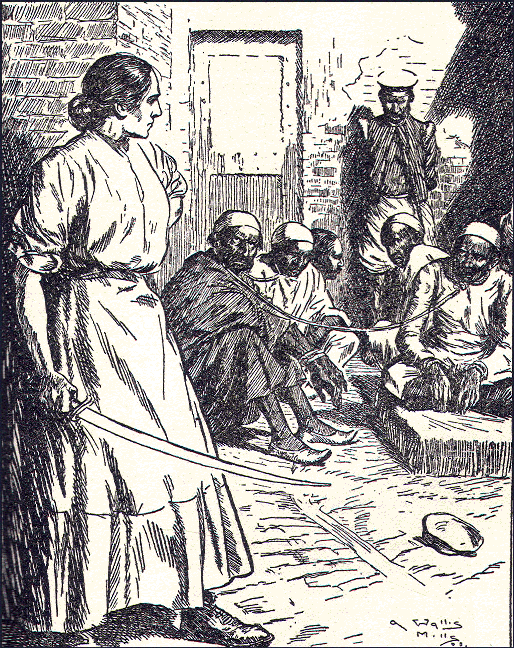 Wife standing guard at Cawnpore