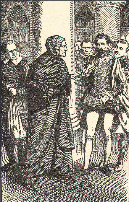 Father of the Abbess insulted