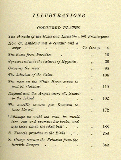 [Illustrations Coloured Plates] from Book of Saints and Heroes by Andrew Lang