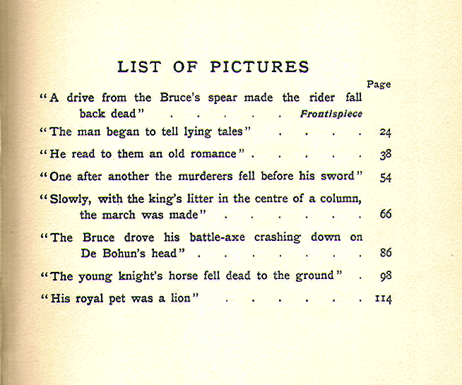 [List of Pictures] from The Story of Robert Bruce by Jeanie Lang