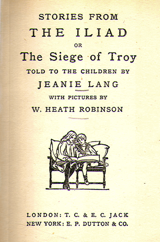 [Title Page] from Stories from the Iliad by Jeanie Lang