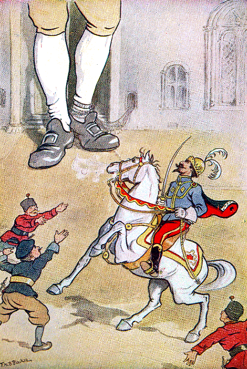 Gulliver in Lilliput