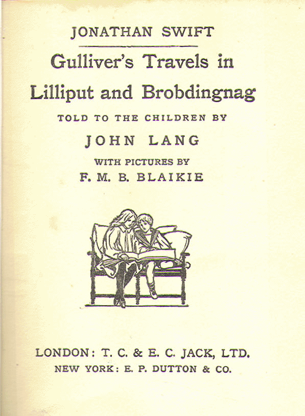 [Title Page] from Stories from Gulliver's Travels by John Lang