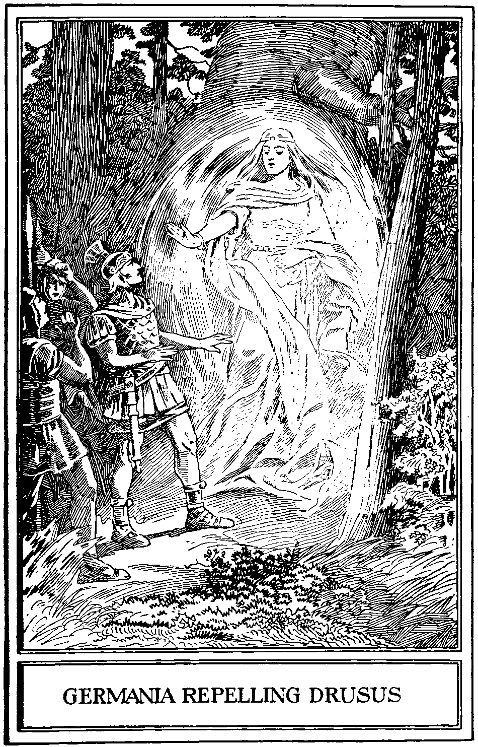 Germania repelling Drusus Drusus