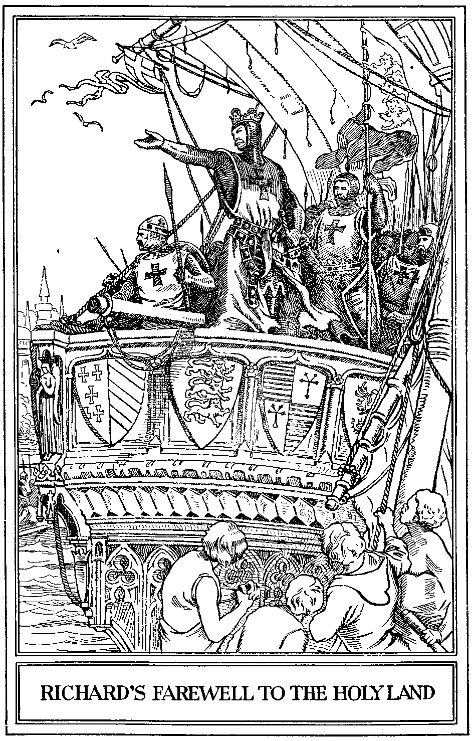 Richard leaves the Holy Land Richard Coeur de Lion