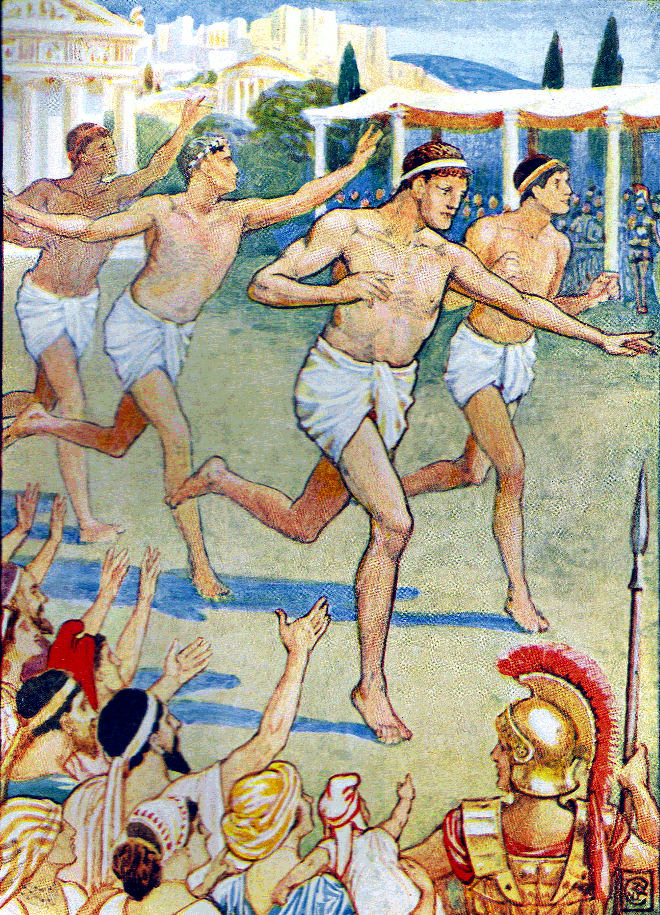 Foot race at Olympic games