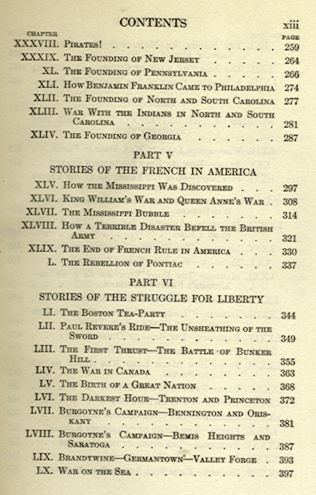 [Contents Page 3 of 5] from This Country of Ours by H. E. Marshall