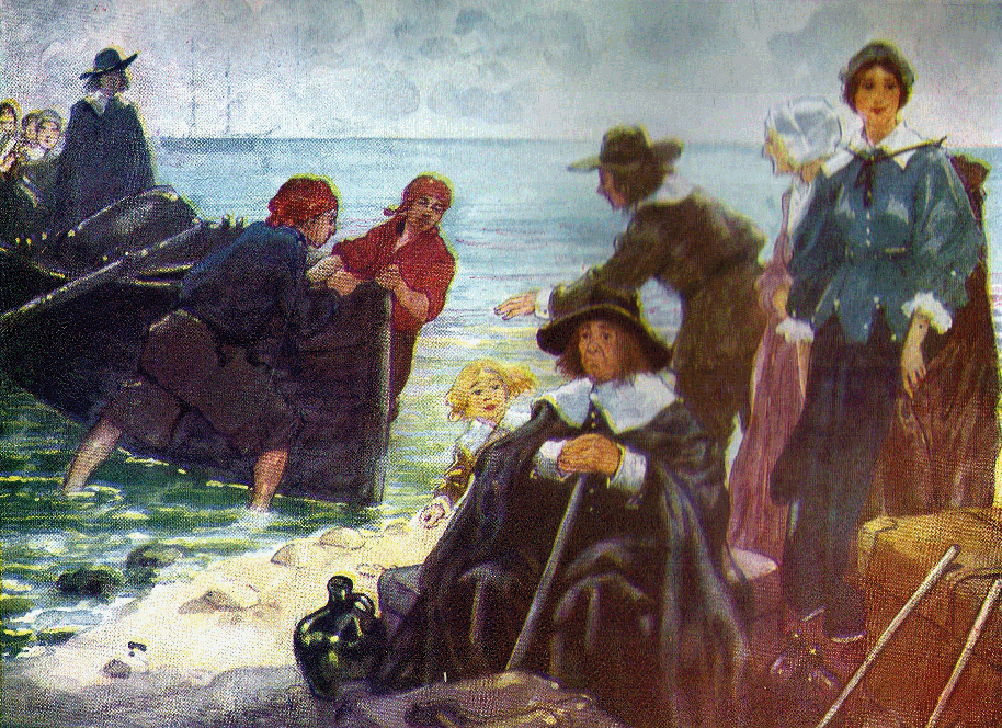 Pilgrims arrive in America