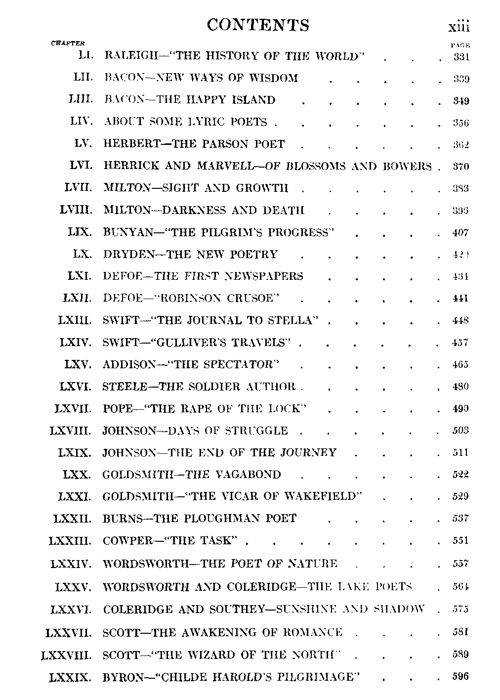 [Contents Page 3 of 4] from English Literature  by H. E. Marshall