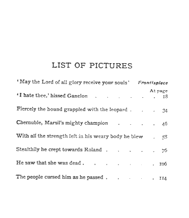 [List of Pictures] from Stories of Roland  by H. E. Marshall
