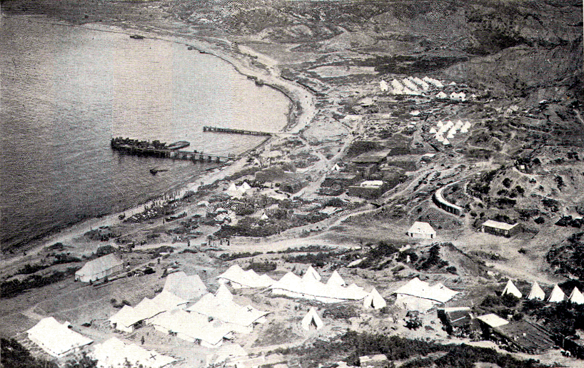 Anzac beach from inland