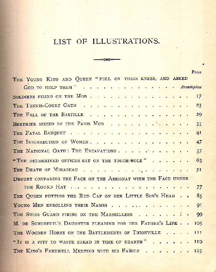 [Illustrations, Page 1 of 2] from Stories of the French Revolution by Walter Montgomery