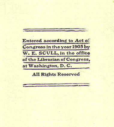 [Copyright Page] from True Stories of Our Presidents by Charles Morris