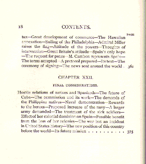 [Contents, Page 10 of 11] from The War with Spain by Charles Morris