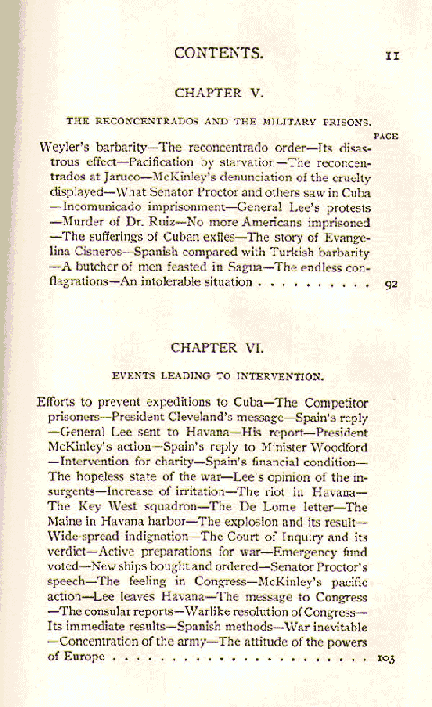 [Contents, Page 3 of 11] from The War with Spain by Charles Morris