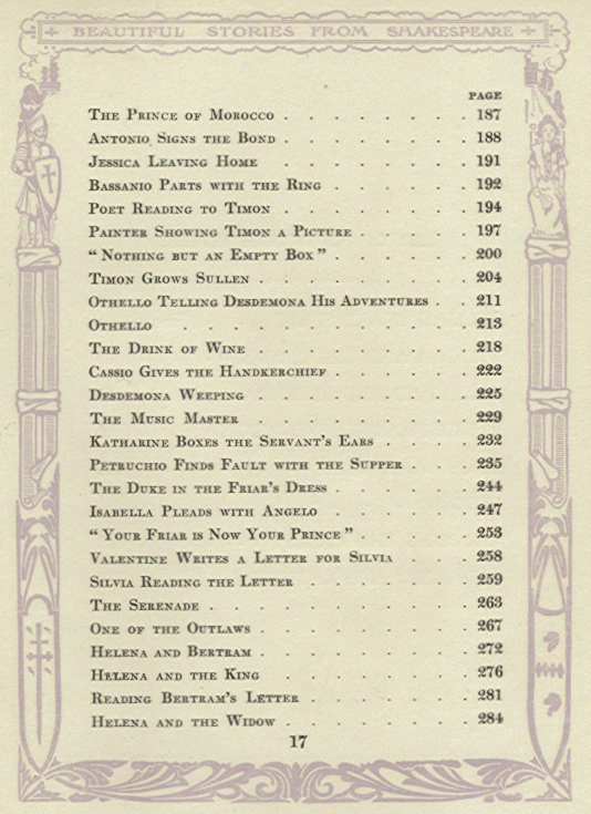 [Illustrations (continued)] from Stories from Shakespeare by E. Nesbit