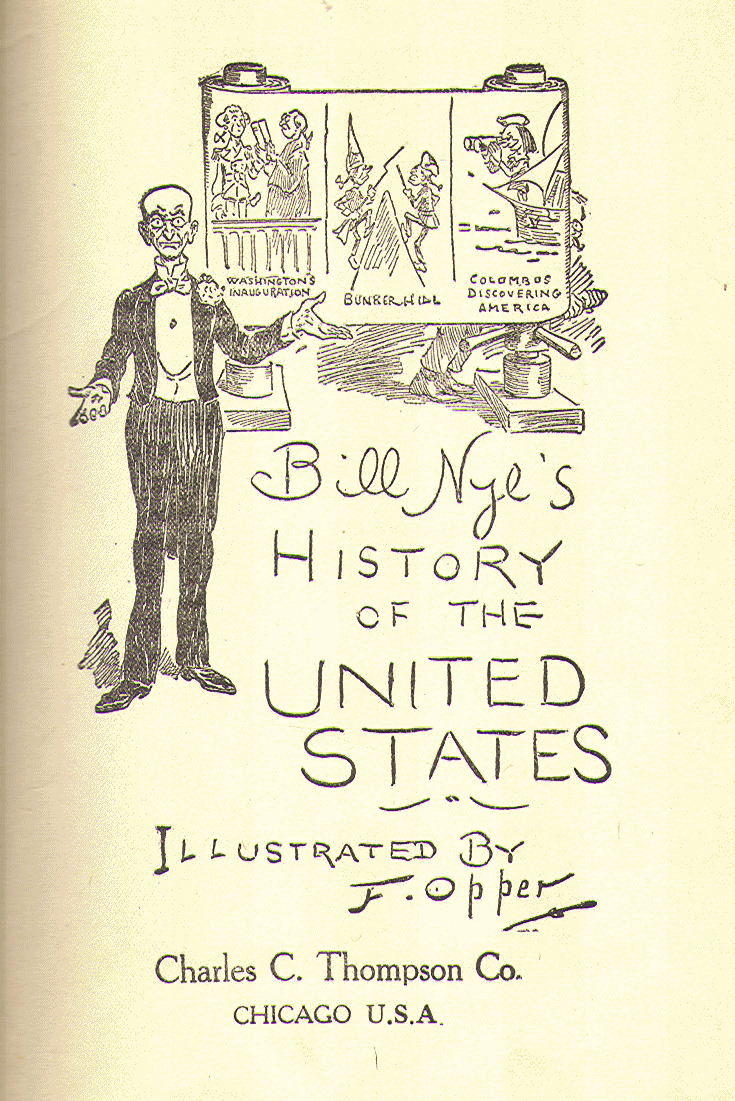 [Title Page] from Comic History of the U.S.A. by Bill Nye