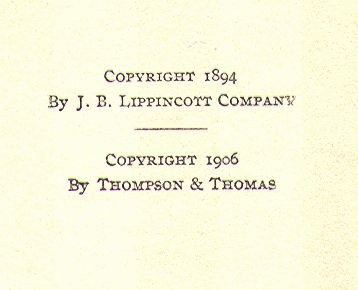 [Copyright Page] from Comic History of the U.S.A. by Bill Nye