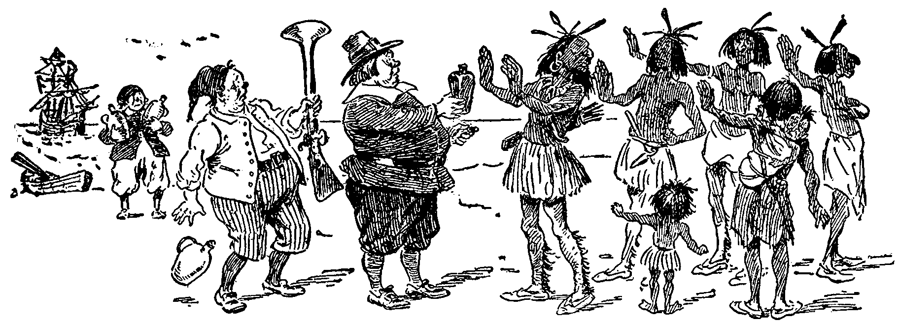 [Illustration] from Comic History of the U.S.A. by Bill Nye