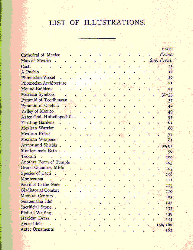 [Illustrations, Page 1 of 3] from History of Mexico by Frederick Ober